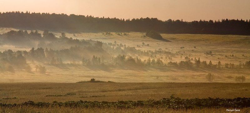 день очистки водоемов, туман Почти как горы....photo preview