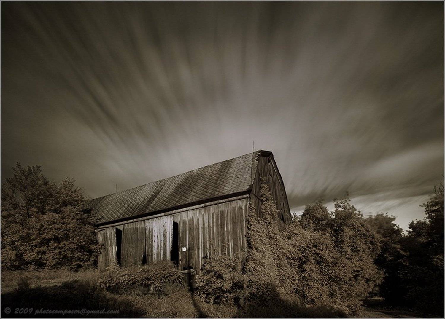 Where sky was born.... Автор: Pilgrim ик, пейзаж, infrared, инфракрасный, инфракрасное, pilgrim, canon eos 20d, Pilgrim