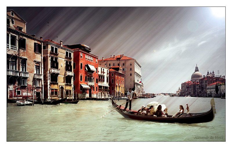 италия, венеция, гандола, гандольер Венецианские зарисовкиphoto preview