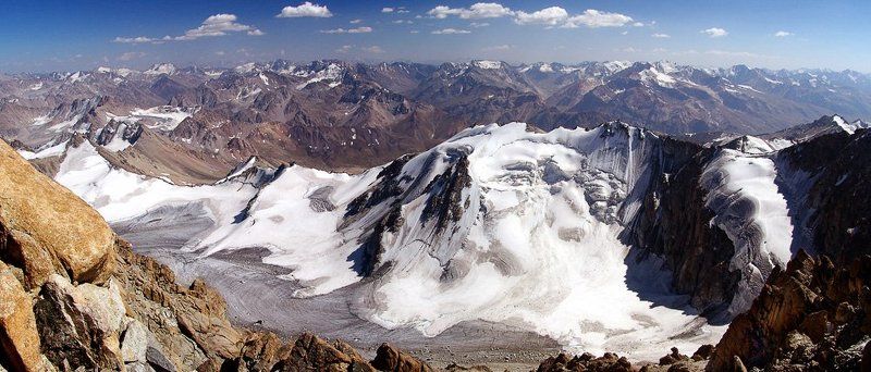 горы, ледник, облака. Про ледник.photo preview