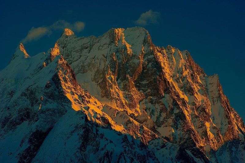 горы,  закат домбайphoto preview