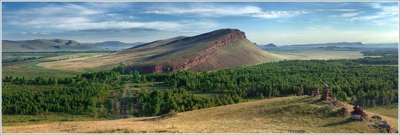хакасия, юг, восточной, сибири, пейзаж, панорама, горы, холмы, сундуки, долина, путешествия, туризм, тагарская, культура, археология, древность Дорога к храму времениphoto preview