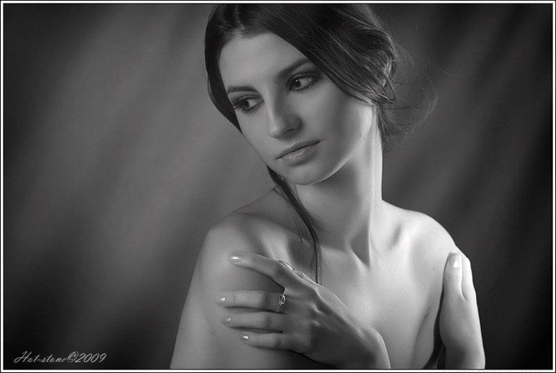 портрет, ч/б Кристинаphoto preview