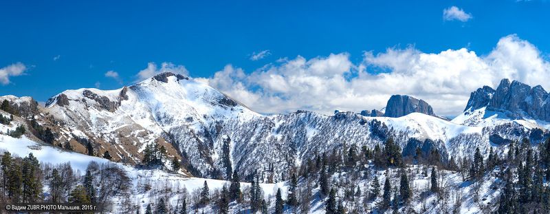 пейзаж, горы, адыгея, тхач, панорама, zubrphoto Майские отголоски зимыphoto preview