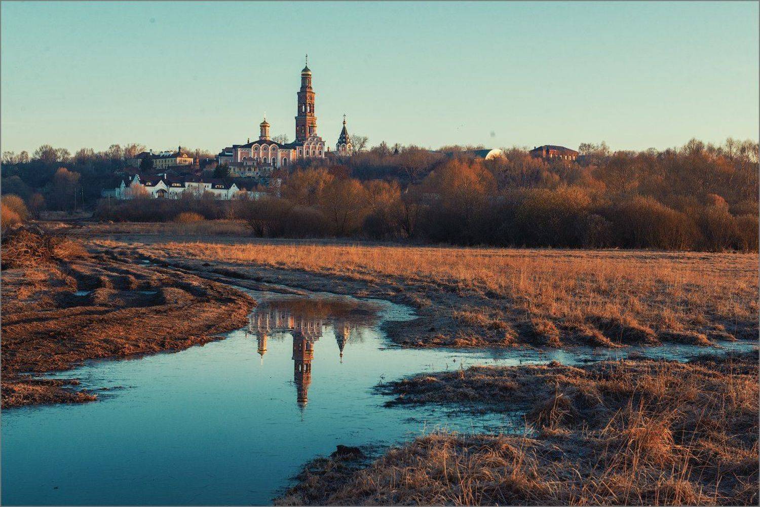 Автор: Elena Petrova россия, рязанская область, пощупово, весна, пейзаж, природа, монастырь, отражение, Elena Petrova