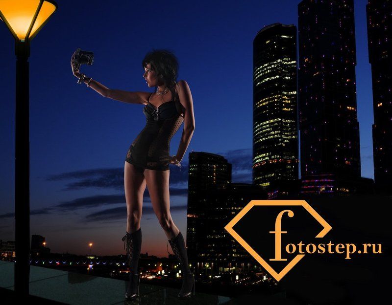 модели москва сити ночь Виталий Степанов фотограф неглиже LADY NIGHTphoto preview
