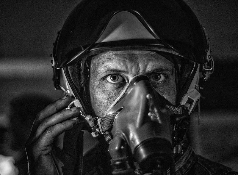 Летчик, Мужчина, Портрет, Ссср, Черно-белое, Черно-белое фото, Шлем Что если завтра война...photo preview