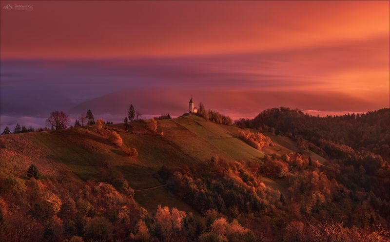 Словения, Ямник, Альпы, Slovenia, Jamnik, Kamnik–Savinja Alps,Cerkev sv. Primoža in Felicijana,Church of St. Primož and Felicijan Jamnikphoto preview
