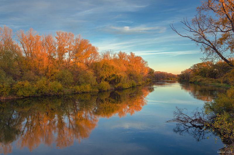 река урал, орск, осень, природа Осенний вечерphoto preview