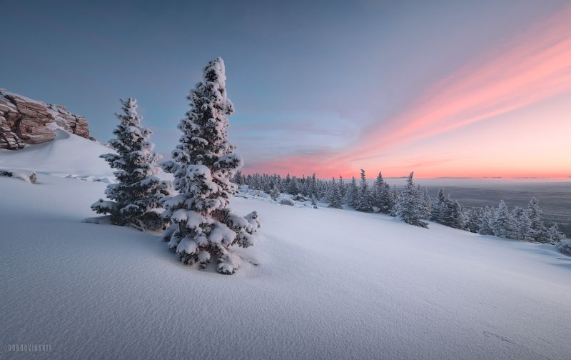 зюраткуль, урал, горы, зима, снег, рассвет, южный урал Утро на Зюраткульphoto preview