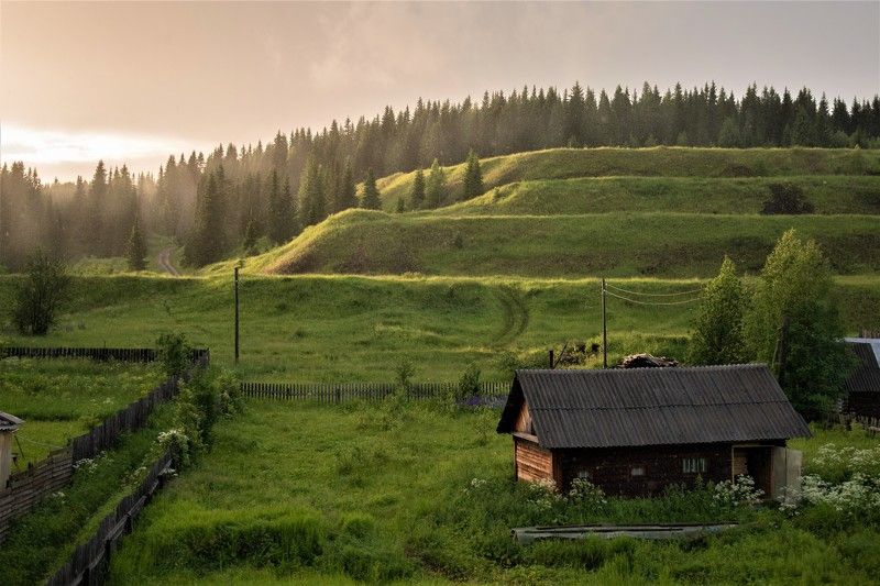 усьва урал пейзаж пермь ural russia landscape summer лето Усьва. Урал. Россия.photo preview
