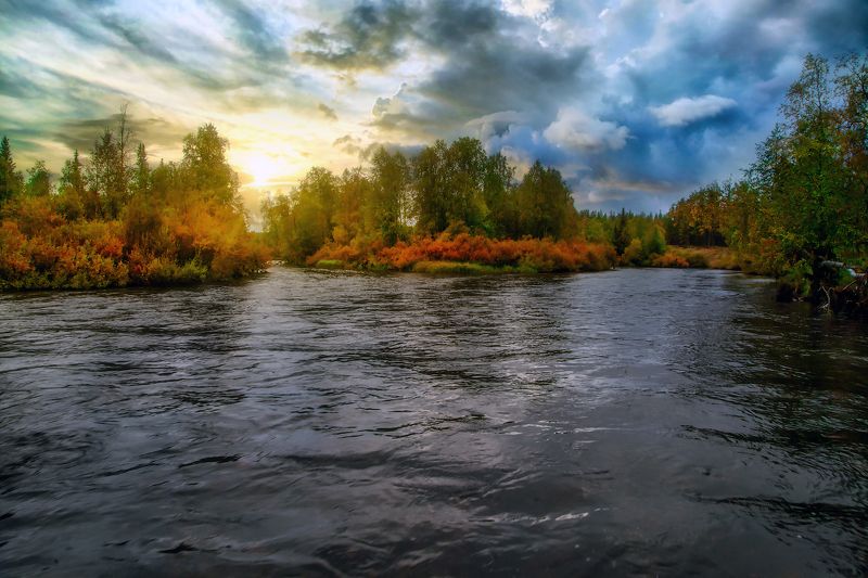 ковдор, лейпи, пейзаж, мурманская область река Лейпи Ковдор фото превью