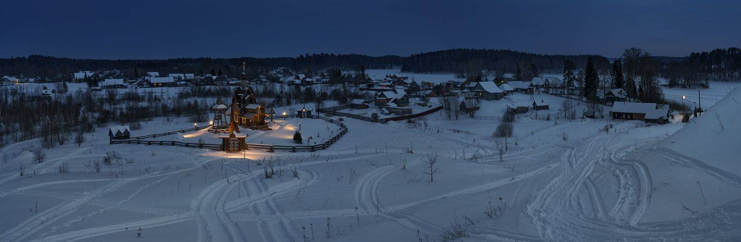 Березовый рядок вечером. Автор: Зверев Олег берёзовый рядок, селигер, Зверев Олег