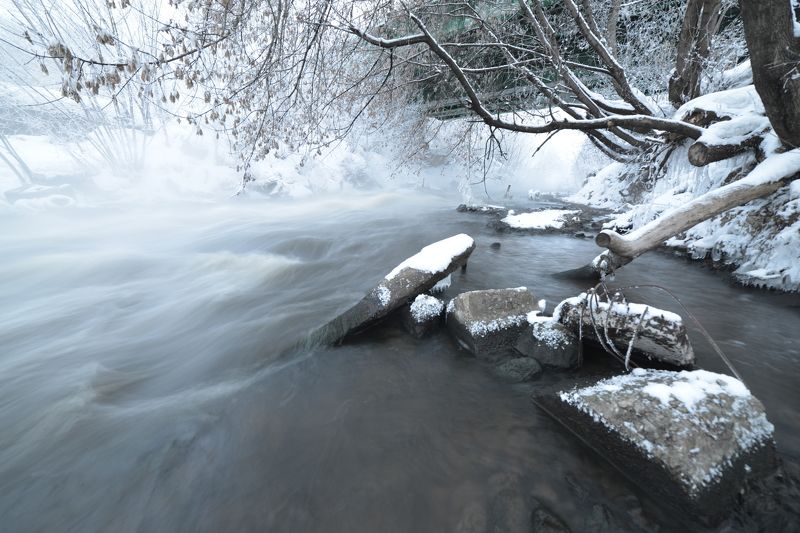река, Пехорка, зима, московская область, мороз, Россия,  *** фото превью