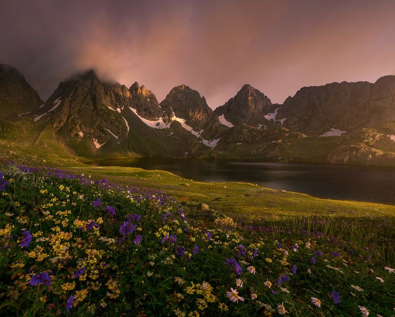 грузия, озеро, горы, оходже, тобаварчхили, кавказ Озеро Тобаварчхилиphoto preview