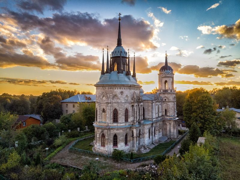 быково, церковь, владимирская, псевдоготика Храм Владимирской иконы Божией Материphoto preview