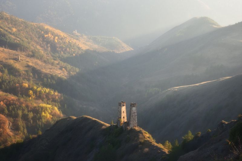 ингушетия, джейрахский район, заповедник эрзи, фототур в ингушетию Башни двух соперницphoto preview