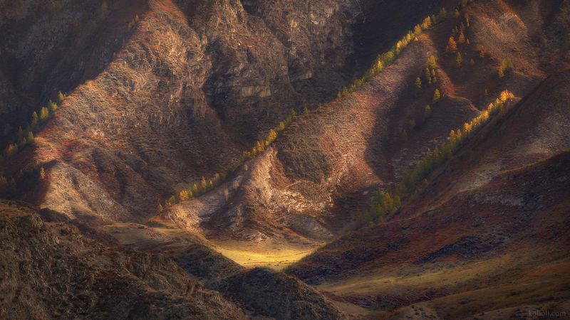 алтай, горы, чуйский тракт, долина, мягкий свет, ущелье, склоны Затерянная долинаphoto preview