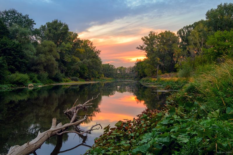 вечер, закат, оренбургская область, река сакмара Вечер на Сакмареphoto preview