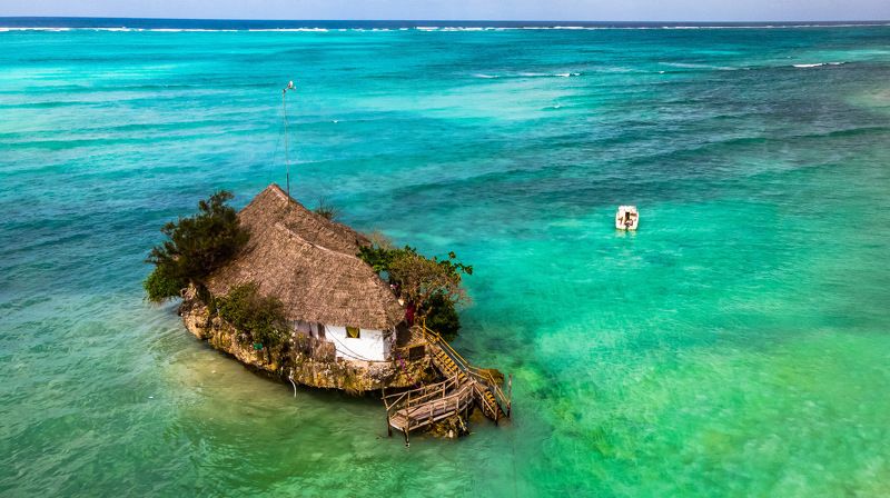 занзибар, танзания, ресторан на скале Ресторан \