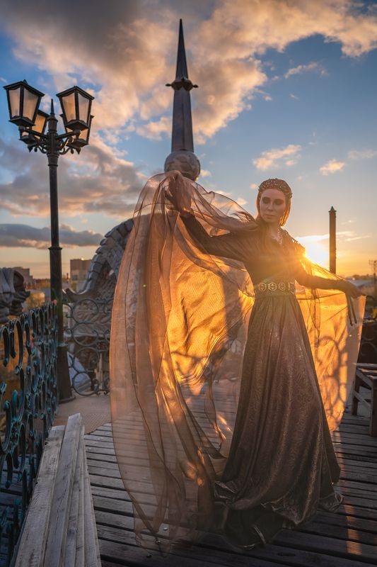 портрет, женский протрет, цвет, female Portrait, постановочная фотография,  Хозяйка замкаphoto preview