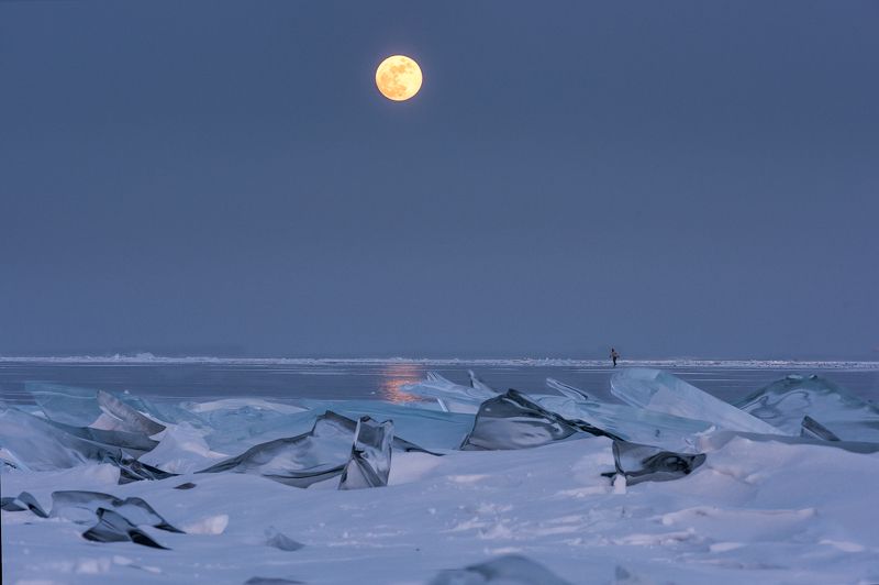 байкал снег лед Байкальские сумеркиphoto preview