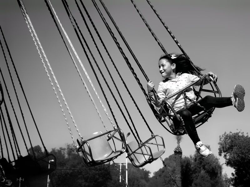 black and white, bnw, monochrome, art, gril, play, happy, joy, outdoor, algeria, photography, action, Happy girlphoto preview