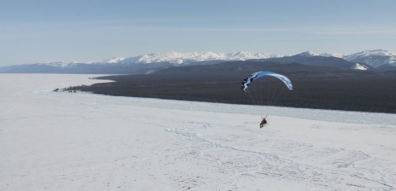 байкал, баргузинский, хребет, байкальский, лед, полеты, на, паропланах С точки зрения птиц фото превью