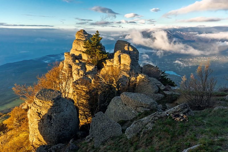 крым, демерджи, аленга, чомачай, рассвет, туман На Южной Демерджи фото превью