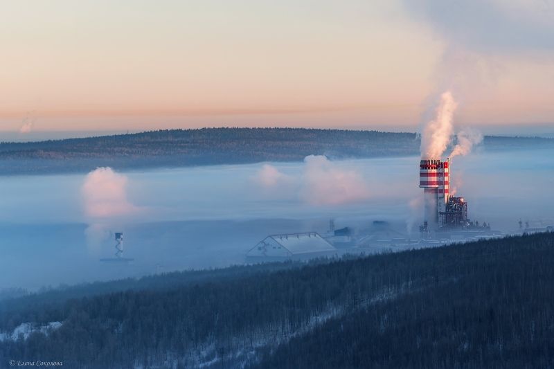 туман, губаха, гора крестовая, хребет рудянский спой, пермский край, рассвет Густой туманphoto preview