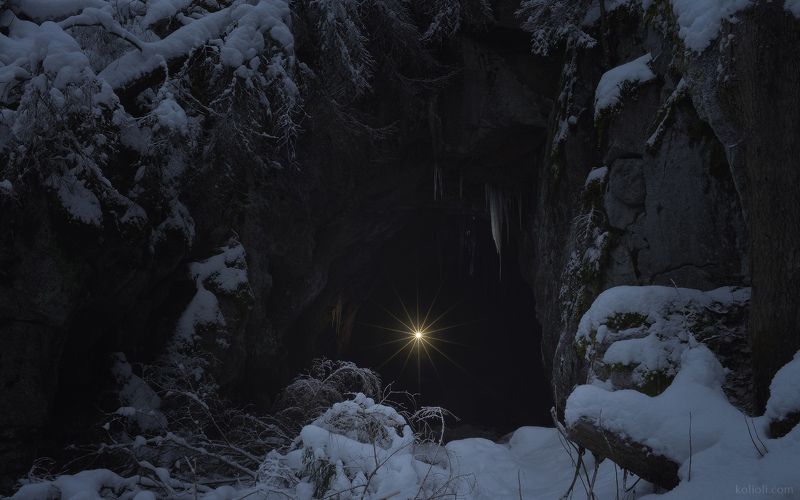 выборг, лес, карельский перешеек, ленинградская область, пещера, зима Дела пещерные :)photo preview
