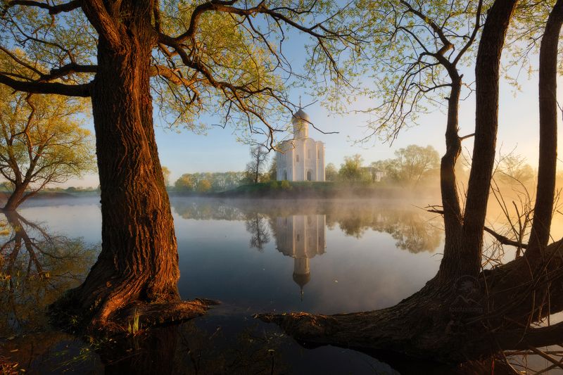 покрова на нерли, боголюбово, разлив Неповторимое утроphoto preview