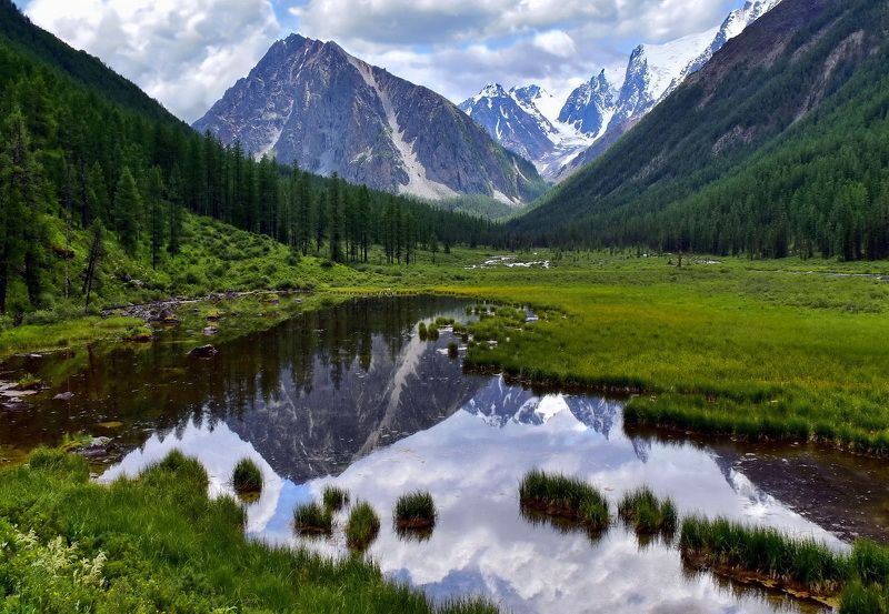пейзаж, природа, путешествие, горы, алтай, панорама Восхитительные закрома Шавлыphoto preview