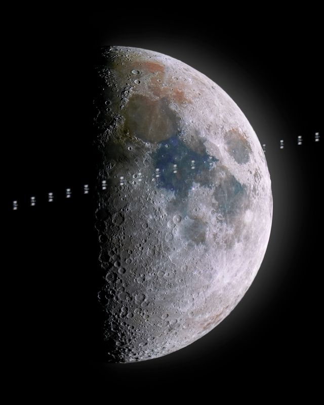 транзит, мкс, луна Транзит МКС по Лунеphoto preview