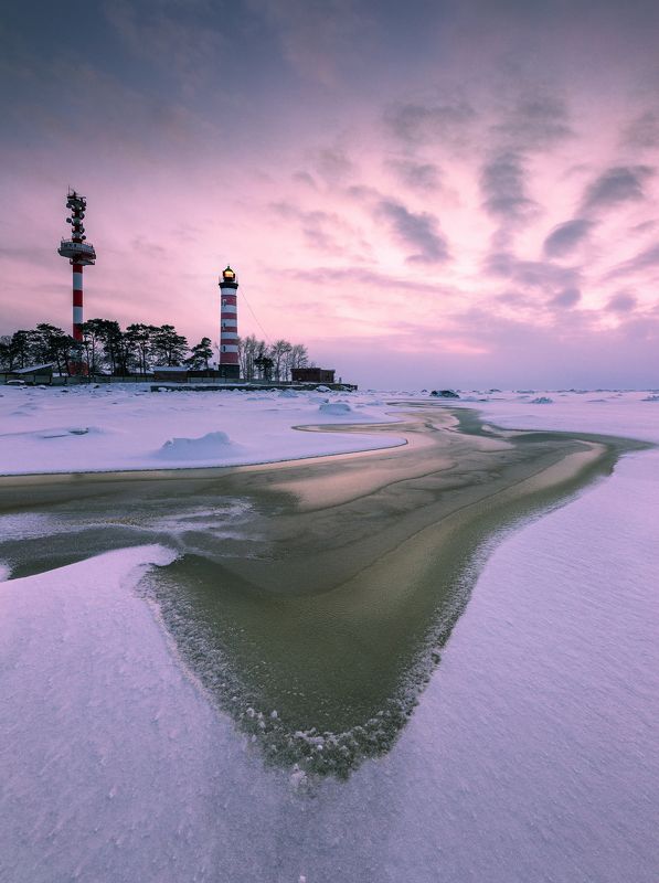 Шепелёвский маяк. Финский залив. фото превью