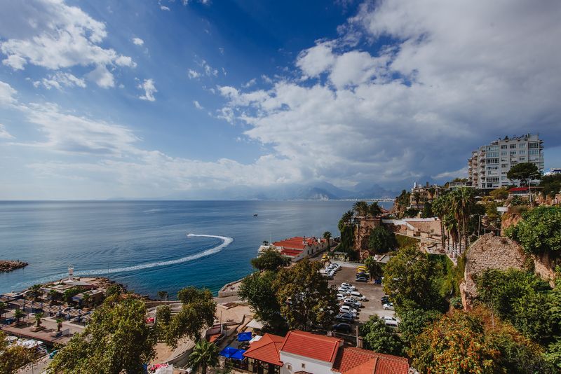 пейзаж, путешествия, море, Турция, Анталья, небо Виды Антальиphoto preview