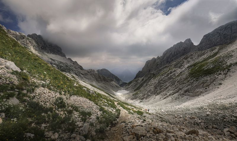 словения, горы, бовец, люди, облака, Люди и горы.photo preview
