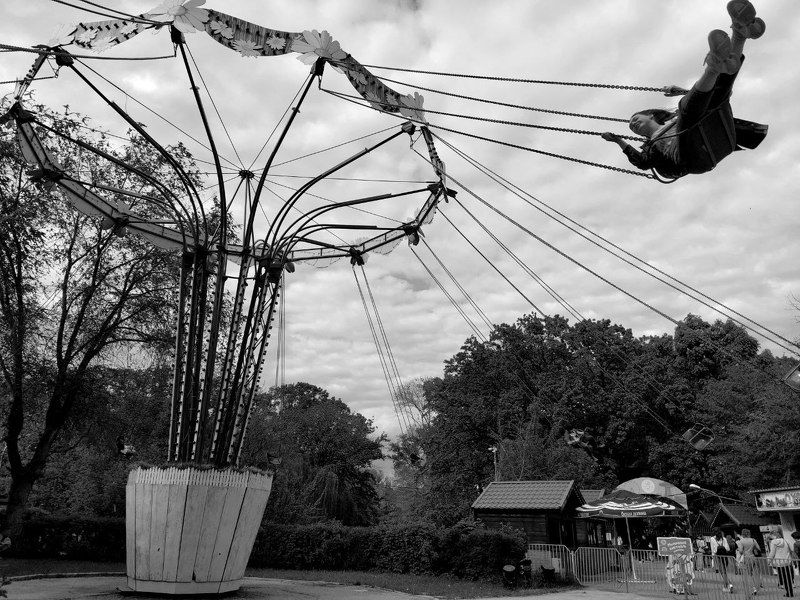 swing, park, girl on a swing, На качеляхphoto preview