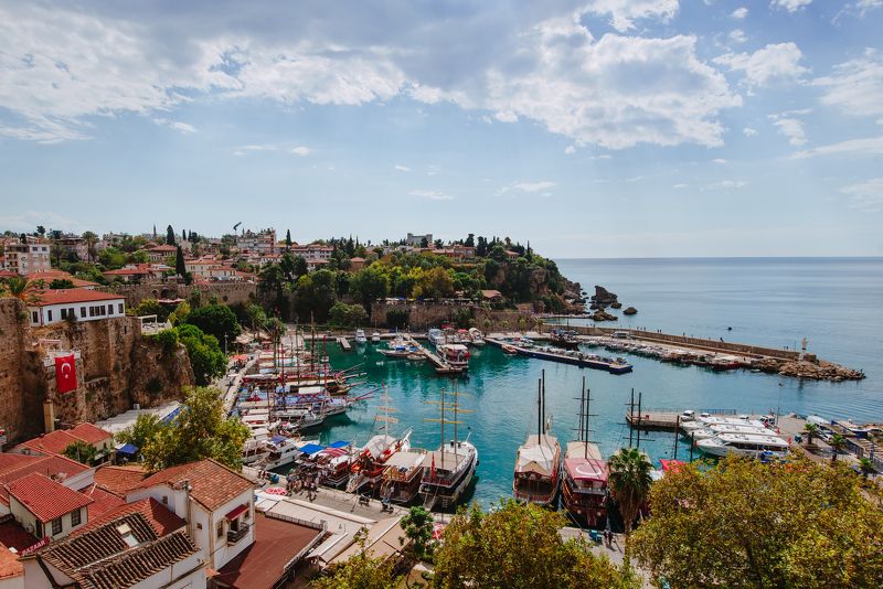 пейзаж, путешествия, море, Турция, Анталья, небо Виды Антальиphoto preview