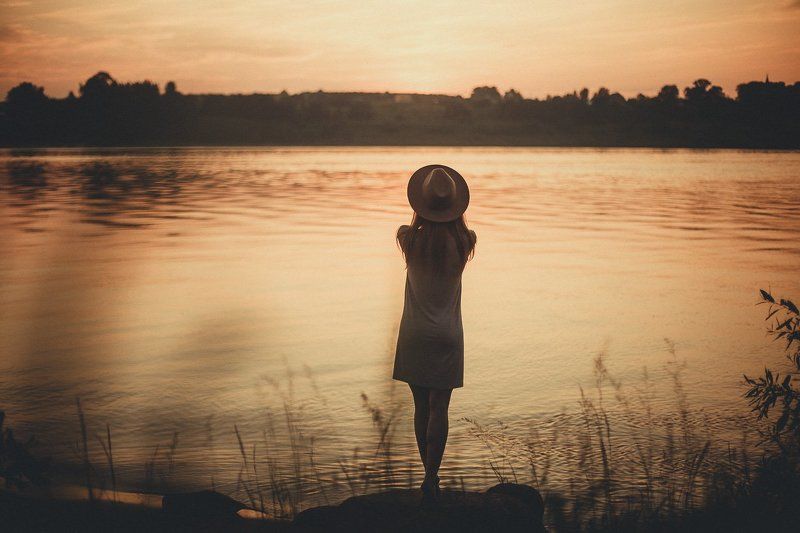 Волга, Девушка, Лето, Река, Солнце Дыхание летаphoto preview