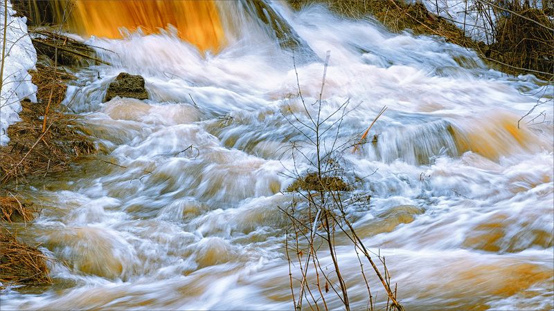 пейзаж, весна, вечер, свет, вода, цвет, александр никитинский \