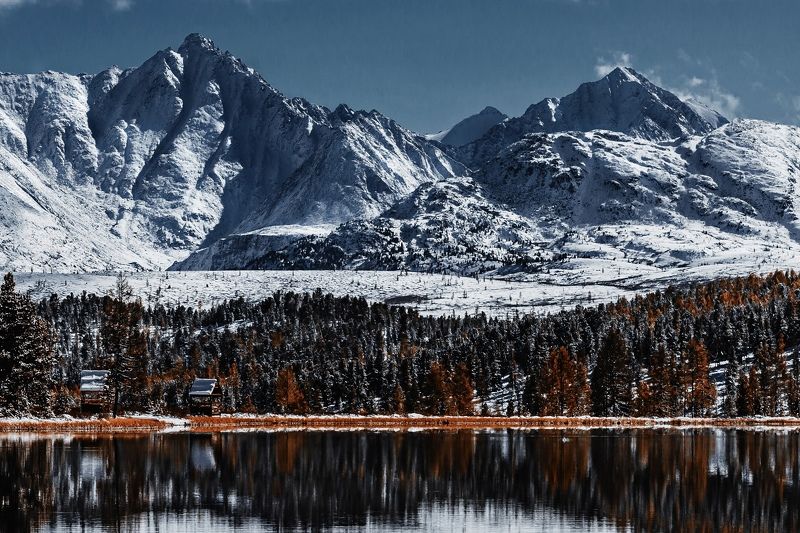 горы, горный алтай, озеро, пейзаж, алтай, улаганский перевал, россия Озеро Киделюphoto preview
