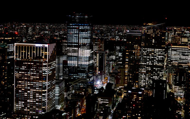 ночная перспектива Токио ночьюphoto preview