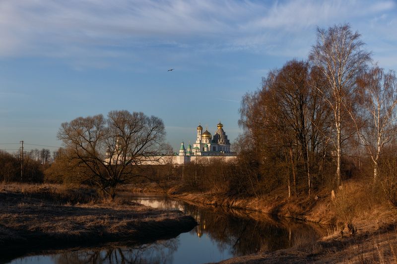 истра, храм, весна, подмосковье, река, апрель Апрельphoto preview