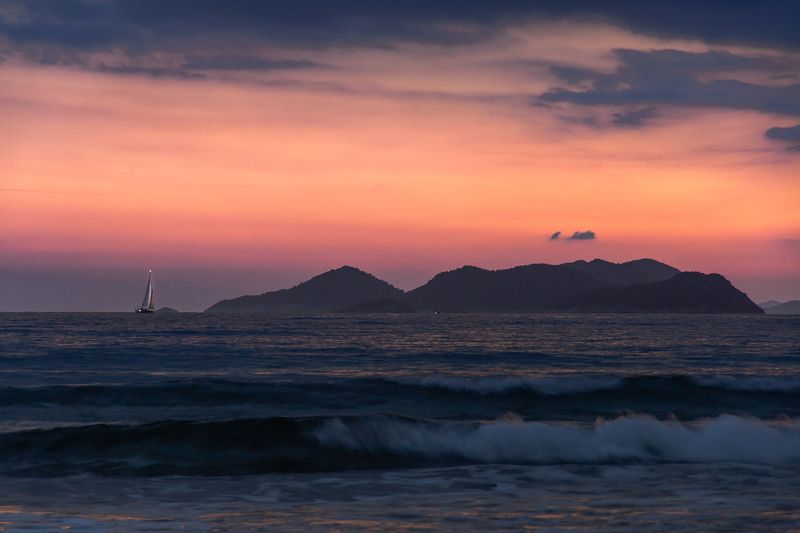 кекова, море, яхта, турция, закат, средиземное море, острова, контуры, демре Sülüklü Plajıphoto preview