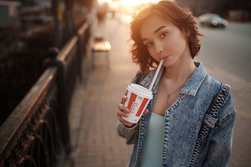 закат, золотой час Лилия фото превью