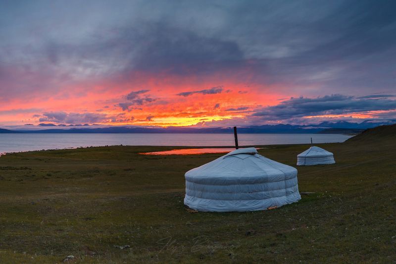 монголия, хубсугул, фототур в монголию, Вечер на Хубсугулеphoto preview