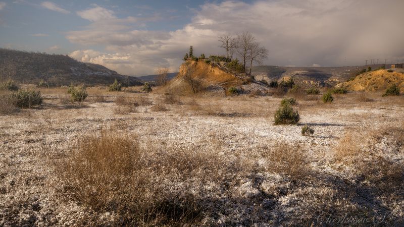 крым, инкерман, снег, утро, photo preview