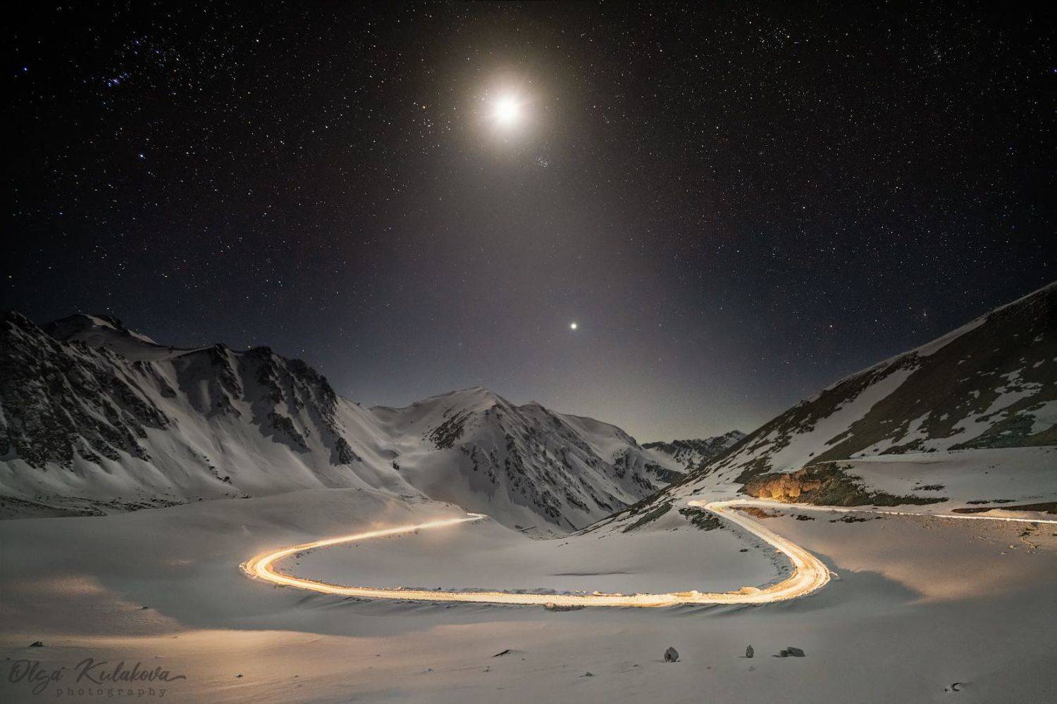 Ночь на перевале Чон-Ашуу. Автор: Ольга Кулакова , Ольга Кулакова