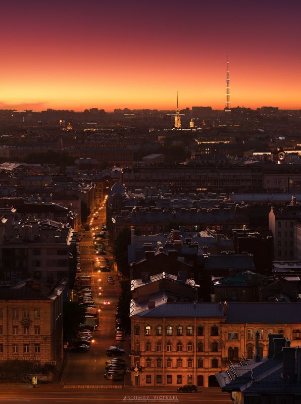 санкт-петербург, закат, лето, архитектура, nikon Перспективаphoto preview